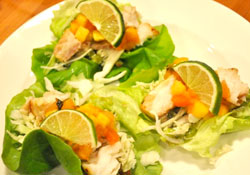 Lettuce Wrapped Fish Tacos