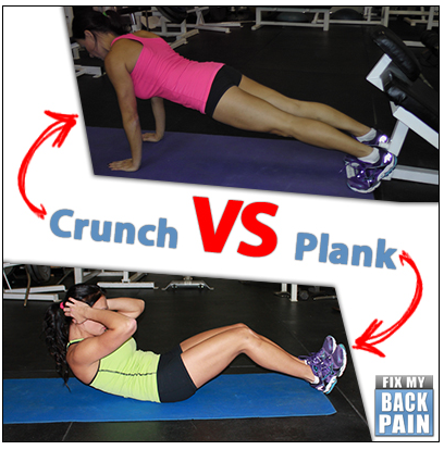 fix my back crunch vs plank