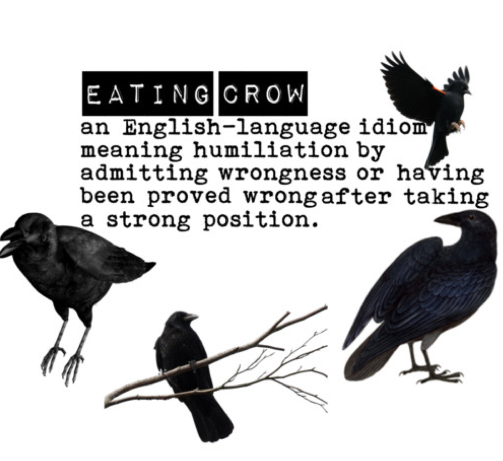 eat crow